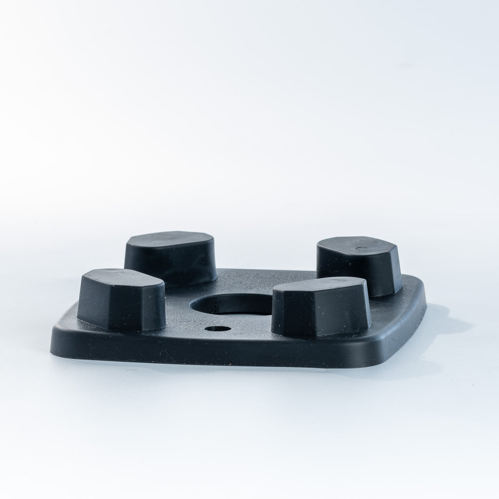 VOID base gasket, a black rubber pad with four raised posts and a center hole