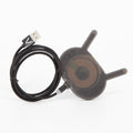 VOID wireless charger with its black braided magnetic USB cable